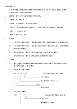 文件控制管理制度