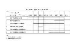 施工周計劃