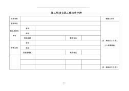 施工现场农民工维权告示牌(样式)