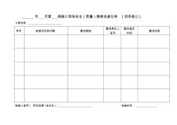 施工现场安全检查记录表 (3)