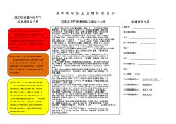 施工現(xiàn)場揚塵治理標(biāo)準(zhǔn)公示及網(wǎng)格化責(zé)任人公示牌