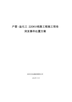 施工現(xiàn)場突發(fā)事件現(xiàn)場處置方案