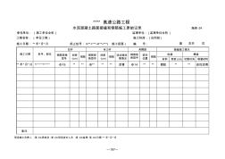 施表24水泥混凝土路面接缝和钢筋施工原始记录表