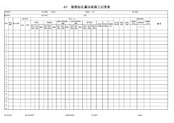 旋挖灌注樁施工記錄表