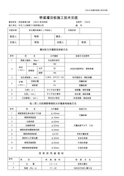 旋挖钻孔灌注桩施工技术交底3(定稿范本)