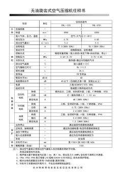 无油旋齿式空气压缩机仕样书-阿耐思特岩田