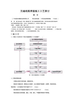 无缝线路焊接施工工艺探讨