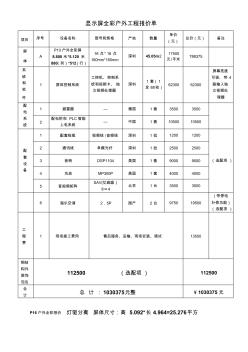 显示屏全彩户外工程报价单