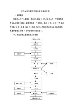 最新整理冲击钻钻孔灌注桩施工安全技术交底