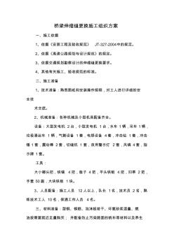 桥梁伸缩缝更换施工组织方案 (2)