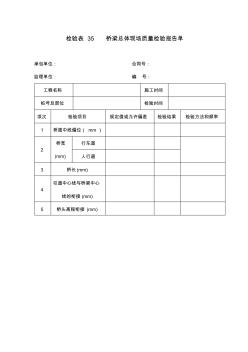 桥梁总体现场质量检验报告单(81页)