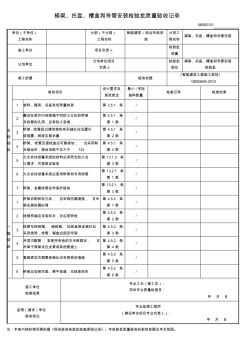 梯架、托盘、槽盒和导管安装检验批