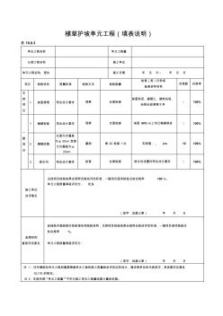 植草护坡单元工程施工质量验收评定表 (2)