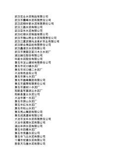 武汉水泥企业名单