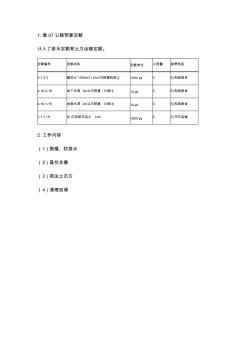 水下挖土方预算套定额模板