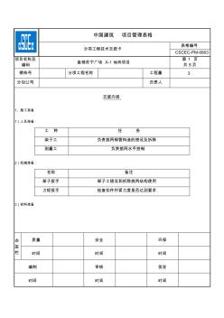 水平挑網(wǎng)技術(shù)交底