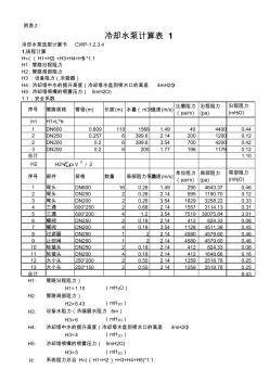 水泵计算选型