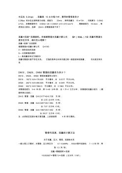 水流量計算公式11