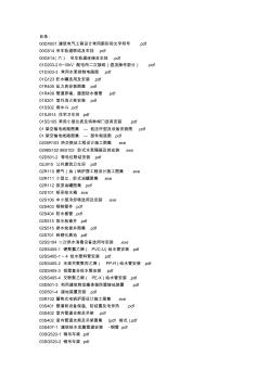 水電及設(shè)備安裝工程圖集目錄