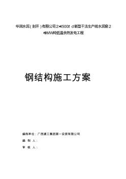 汽輪發(fā)電機(jī)房鋼屋架施工方案改