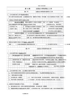 注册会计师CPA审计必背点[下]_已过人员的吐血总结