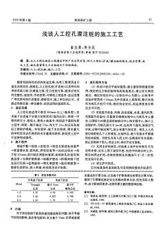 浅谈人工挖孔灌注桩的施工工艺