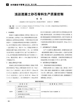 淺談混凝土砂石骨料生產(chǎn)質(zhì)量控銀