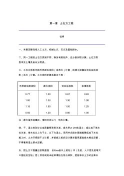 浙江省建筑工程預(yù)算定額第一章土石方工程-推薦下載 (2)