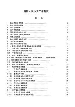 消防大隊(duì)執(zhí)法制度匯編