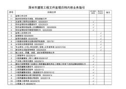 深圳市建筑工程文件监理归档内容业务指引