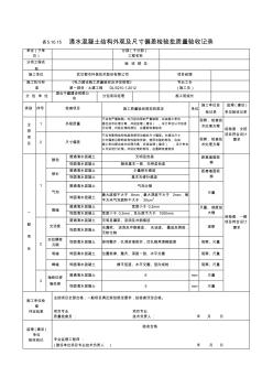 清水混凝土结构外观及尺寸偏差检验批质量验收记录 (2)