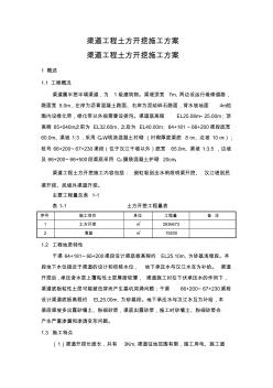 渠道施工方案新编