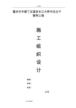 燃?xì)夤艿拦こ淌┕そM織設(shè)計方案 (2)