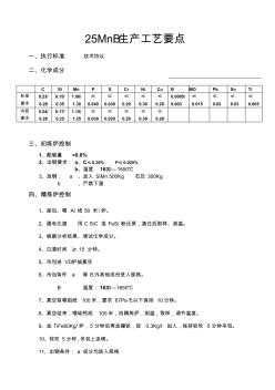 特種鋼25MnB鋼生產(chǎn)工藝要點(diǎn)