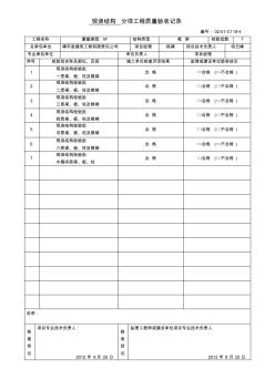 现浇结构分项工程质量验收记录 (3)