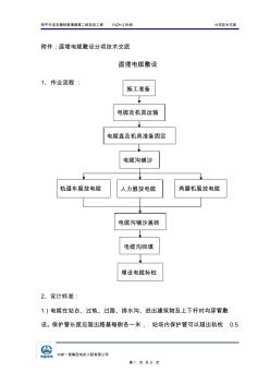 直埋电缆敷设技术交底