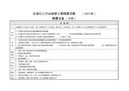 石油化工行業(yè)檢修工程預算定額——說明