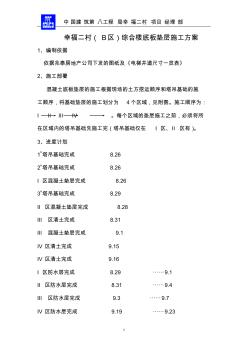 砼垫层施工方案 (2)