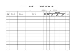 网格化管理“为民服务全程代理”记录表