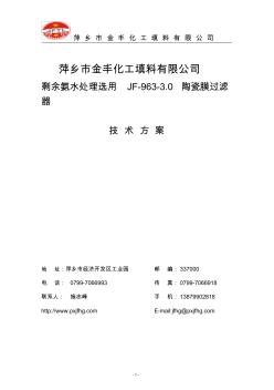 萍乡市金丰化工填料有限公司.(氨水过滤器方案)x(1)