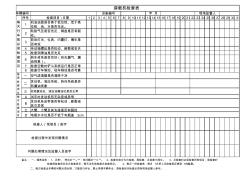 装载机检查记录表