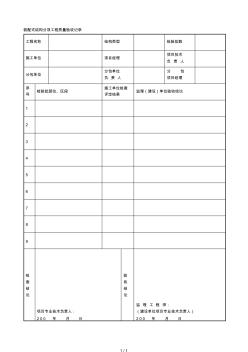 裝配式結(jié)構(gòu)分項工程質(zhì)量驗收記錄