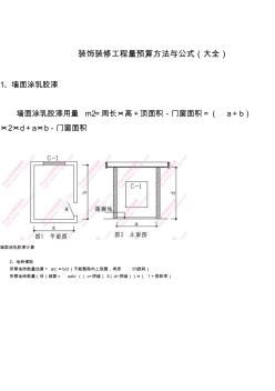 裝飾裝修工程量預算方法與公式(大全)