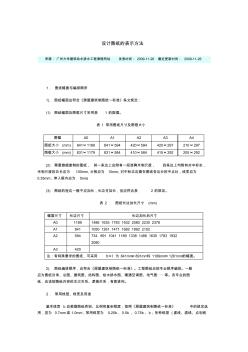 設(shè)計(jì)圖紙線寬要求匯總