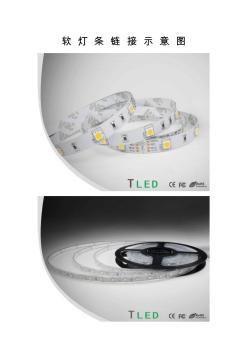 软灯条安装示意图、LED灯带、LED灯条、安装方法