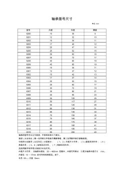 轴承型号尺寸与查询 (2)