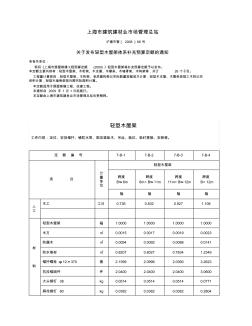 轻型木屋架体系补充预算定额