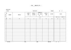 通信工程概预算空表格(供学员考试用)