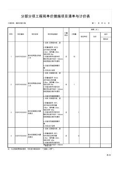 通风空调工程清单