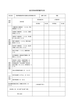 造价咨询成果质量评价表